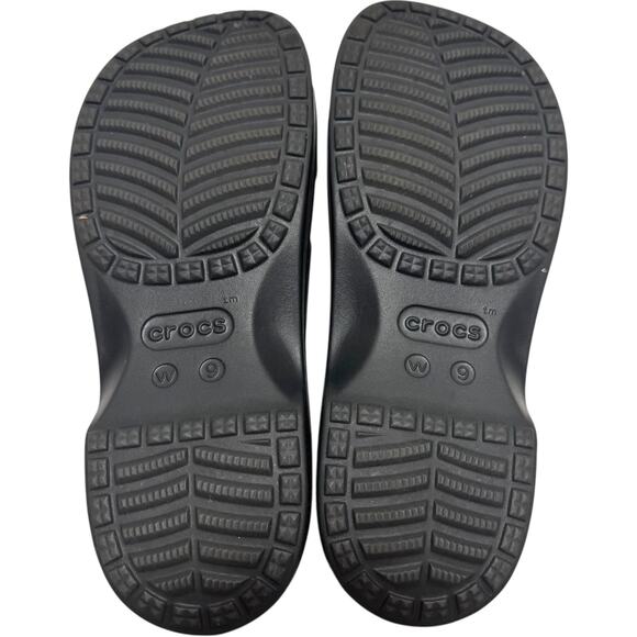 Crocs Classic Women's Cross Strap Black 9 - Picture 6 of 6